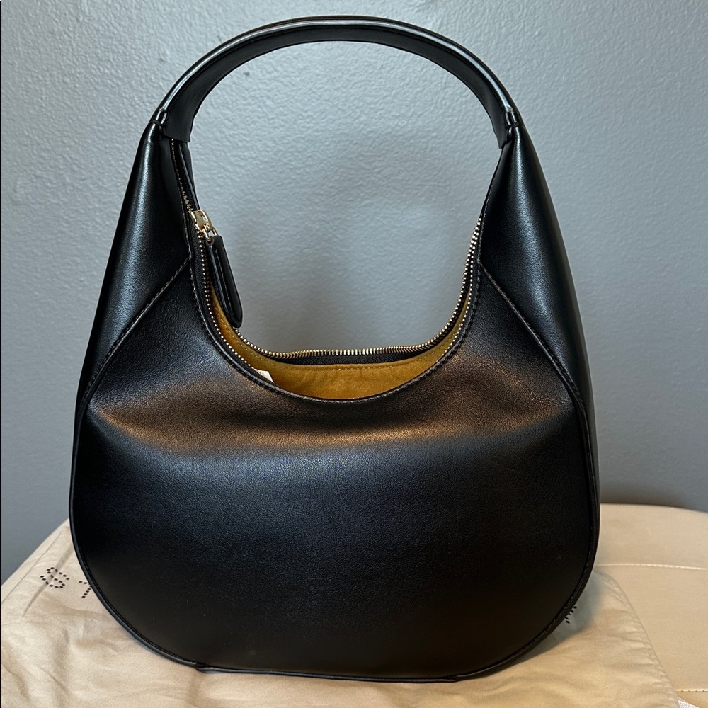 Stella McCartney Sleek Black Hobo Bag - Picture 3 of 6